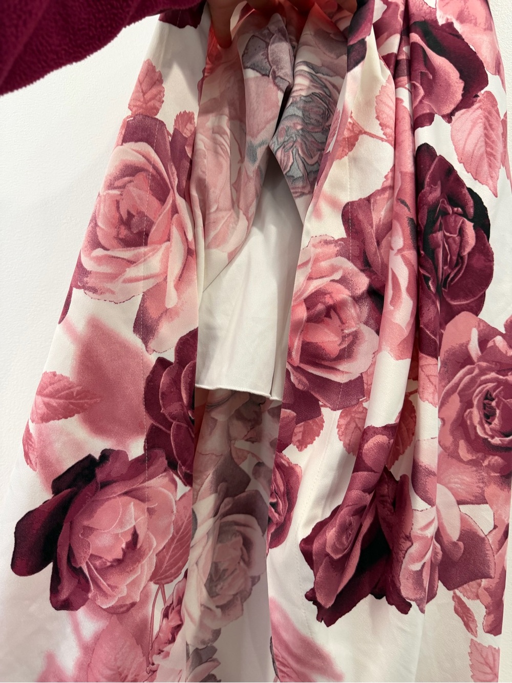 Speechless Floral High-Low Pink Rose Strapless Dress 0 - Picture 3 of 11